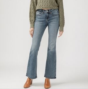 Silver Western Glove Works Low-rise Jeans